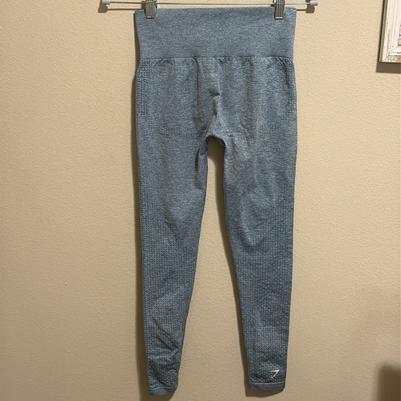 Gymshark Women’s Vital Seamless Leggings Blue Marl Size Small - Picture 4 of 9